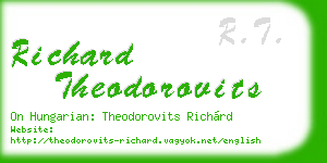 richard theodorovits business card